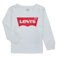 Textiel Jongens T-shirts met lange mouwen Levi's BATWING TEE LS Wit