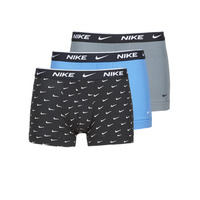 Ondergoed Heren Boxershorts Nike EVERYDAY COTTON STRETCH Zwart / Grijs / Blauw