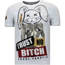 Textiel Heren T-shirts korte mouwen Local Fanatic Trust No Bitch Wit