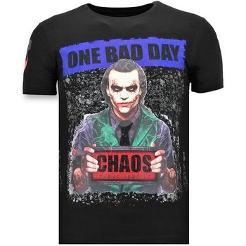 Textiel Heren T-shirts korte mouwen Local Fanatic Luxe The Joker Man Zwart