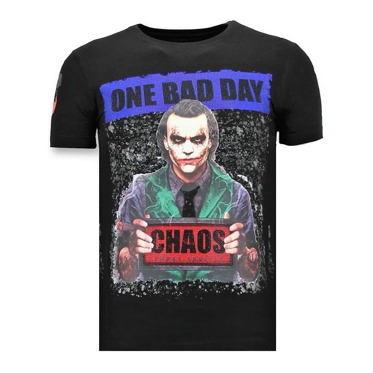 Textiel Heren T-shirts korte mouwen Local Fanatic Luxe The Joker Man Zwart