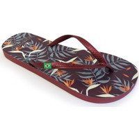 Schoenen Dames Slippers Brasileras Printed Tropicolo Rood