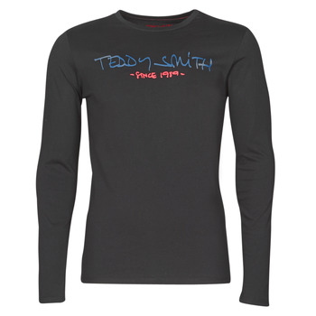 Textiel Heren T-shirts met lange mouwen Teddy Smith TICLASS BASIC M Zwart
