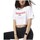 Textiel Dames T-shirts korte mouwen Reebok Sport Linear Logo Crop Tee Wit