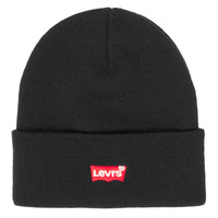 Accessoires Muts Levi's RED BATWING EMBROIDERED SLOUCHY BEANIE Zwart