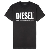 Textiel Kinderen T-shirts korte mouwen Diesel TJUSTLOGO Zwart