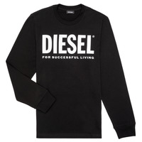 Textiel Kinderen T-shirts met lange mouwen Diesel TJUSTLOGO ML Zwart