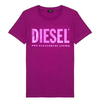 Textiel Meisjes T-shirts korte mouwen Diesel TSILYWX Roze