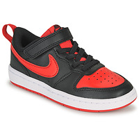 Schoenen Kinderen Lage sneakers Nike COURT BOROUGH LOW 2 PS Zwart / Rood