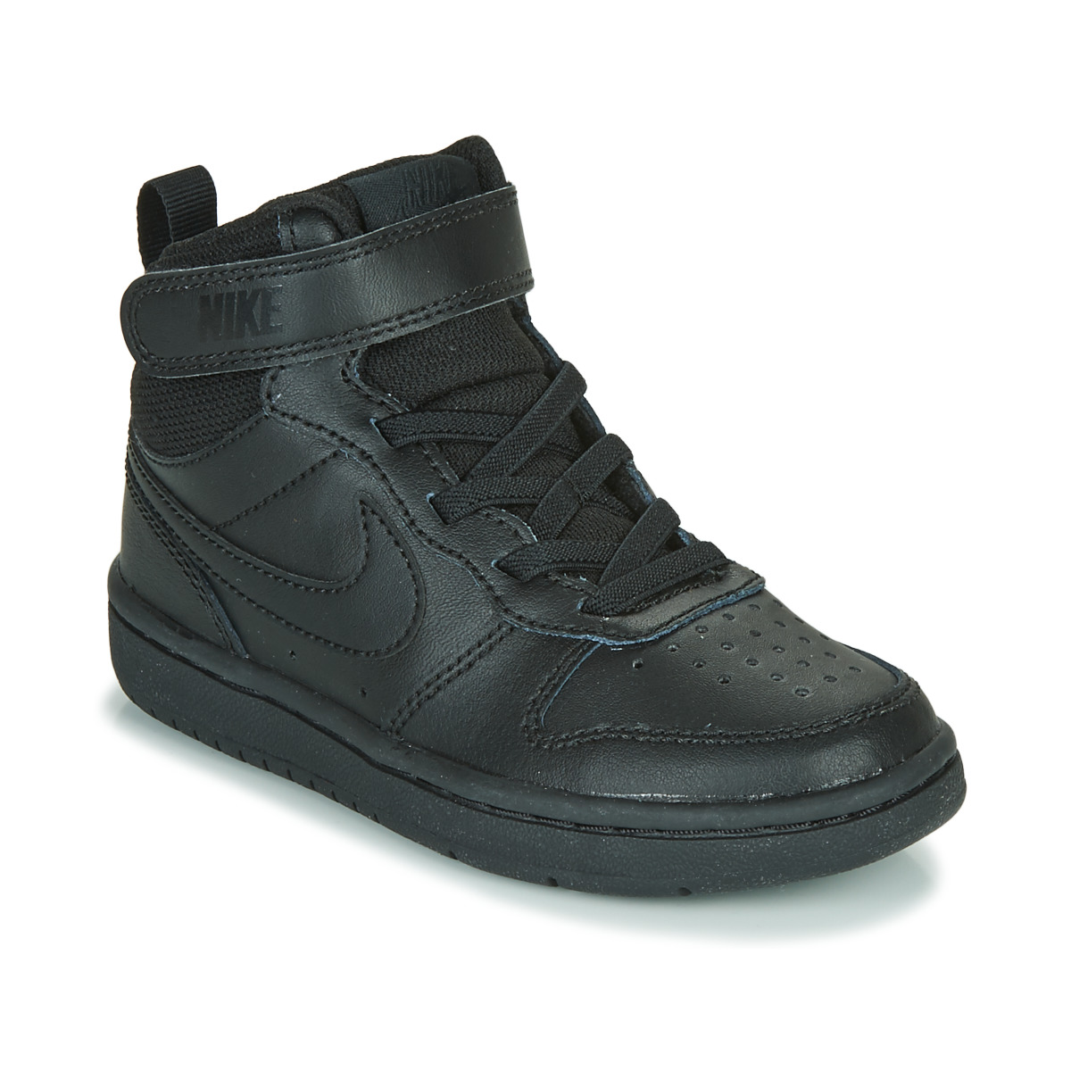 Schoenen Kinderen Hoge sneakers Nike COURT BOROUGH MID 2 PS Zwart