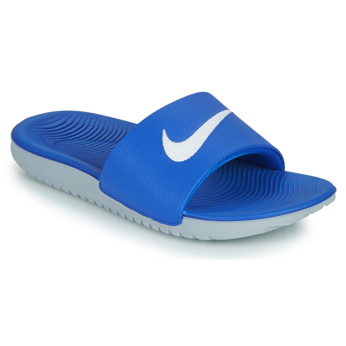 Schoenen Kinderen Slippers Nike KAWA GS Blauw / Wit
