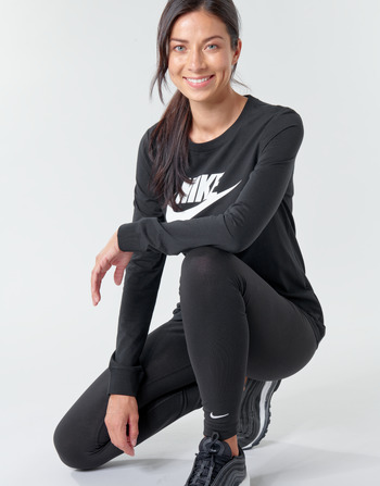 Nike W NSW TEE ESSNTL LS ICON FTR Zwart