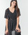 Textiel Dames Korte jurken Guess ELLA DRESS Zwart / Wit