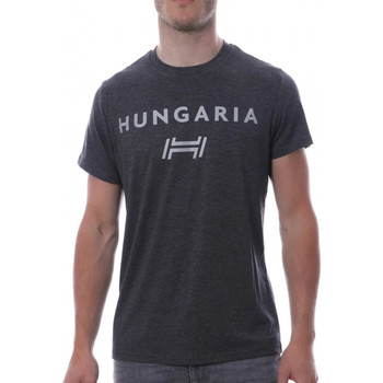 Textiel Heren T-shirts korte mouwen Hungaria  Grijs