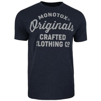 Textiel Heren T-shirts korte mouwen Monotox Originals Crafted Bleu marine