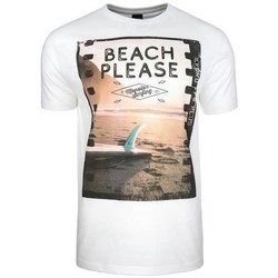 Textiel Heren T-shirts korte mouwen Monotox Beach Orange, Blanc