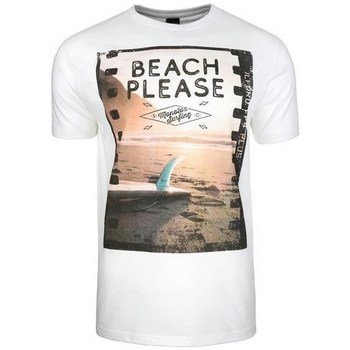 Textiel Heren T-shirts korte mouwen Monotox Beach Blanc, Orange
