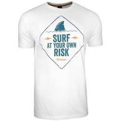 Textiel Heren T-shirts korte mouwen Monotox Surf Risk Wit