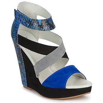 Schoenen Dames Sandalen / Open schoenen Serafini CARRY Zwart / Blauw / Grijs