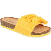 Schoenen Dames Leren slippers Ainy WSL-109 Geel
