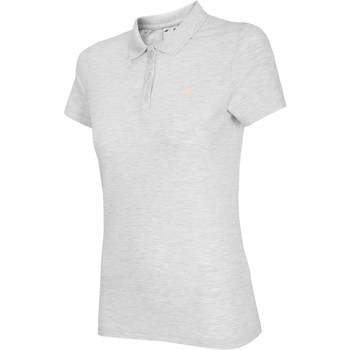 Textiel Dames T-shirts korte mouwen 4F NOSH4 TSD007 Biały Melanż Gris, Blanc