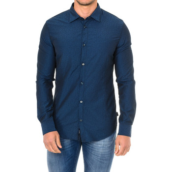 Textiel Heren Overhemden lange mouwen Armani jeans 3Y6C54-6N2WZ-2514 Blauw