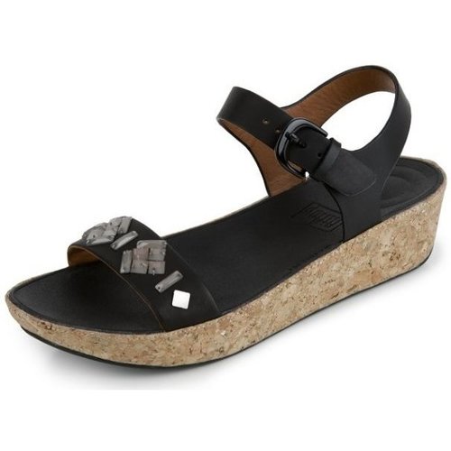 Schoenen Dames Sandalen / Open schoenen FitFlop BON TM II BACK-STRAP SANDALS BLACK Zwart
