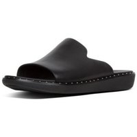 Schoenen Dames Leren slippers FitFlop SAFFI BLACK Zwart