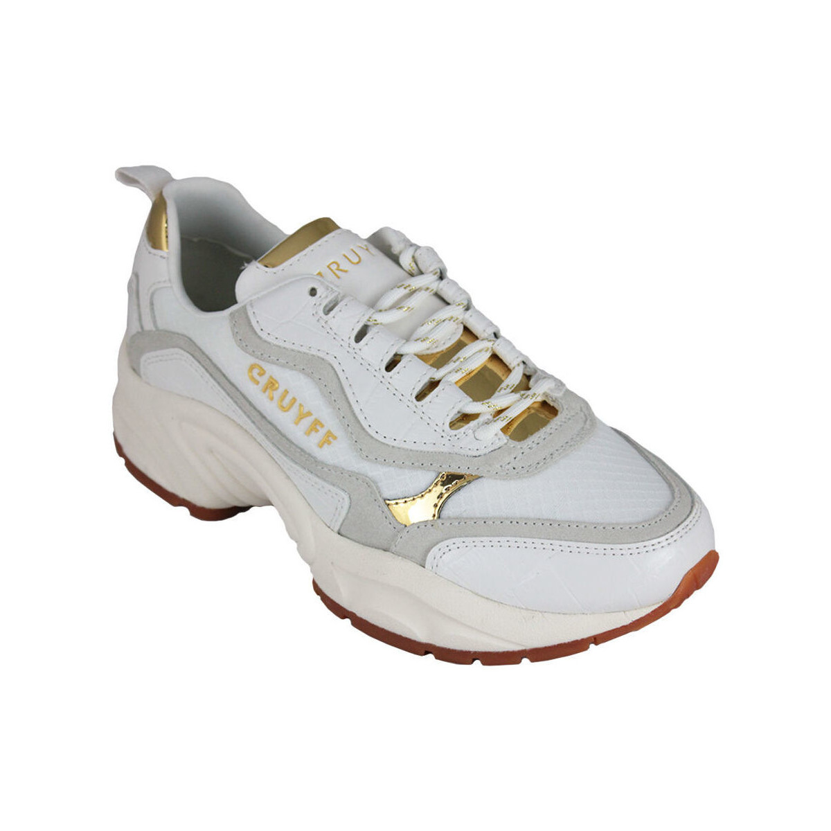 Schoenen Dames Sneakers Cruyff Ghillie CC7791201 310 White/Gold Wit