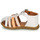Schoenen Meisjes Sandalen / Open schoenen GBB PERLE Wit / Orange