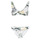 Textiel Dames Bikini's Roxy ROXY BLOOM ELONGATED TRI SET Wit