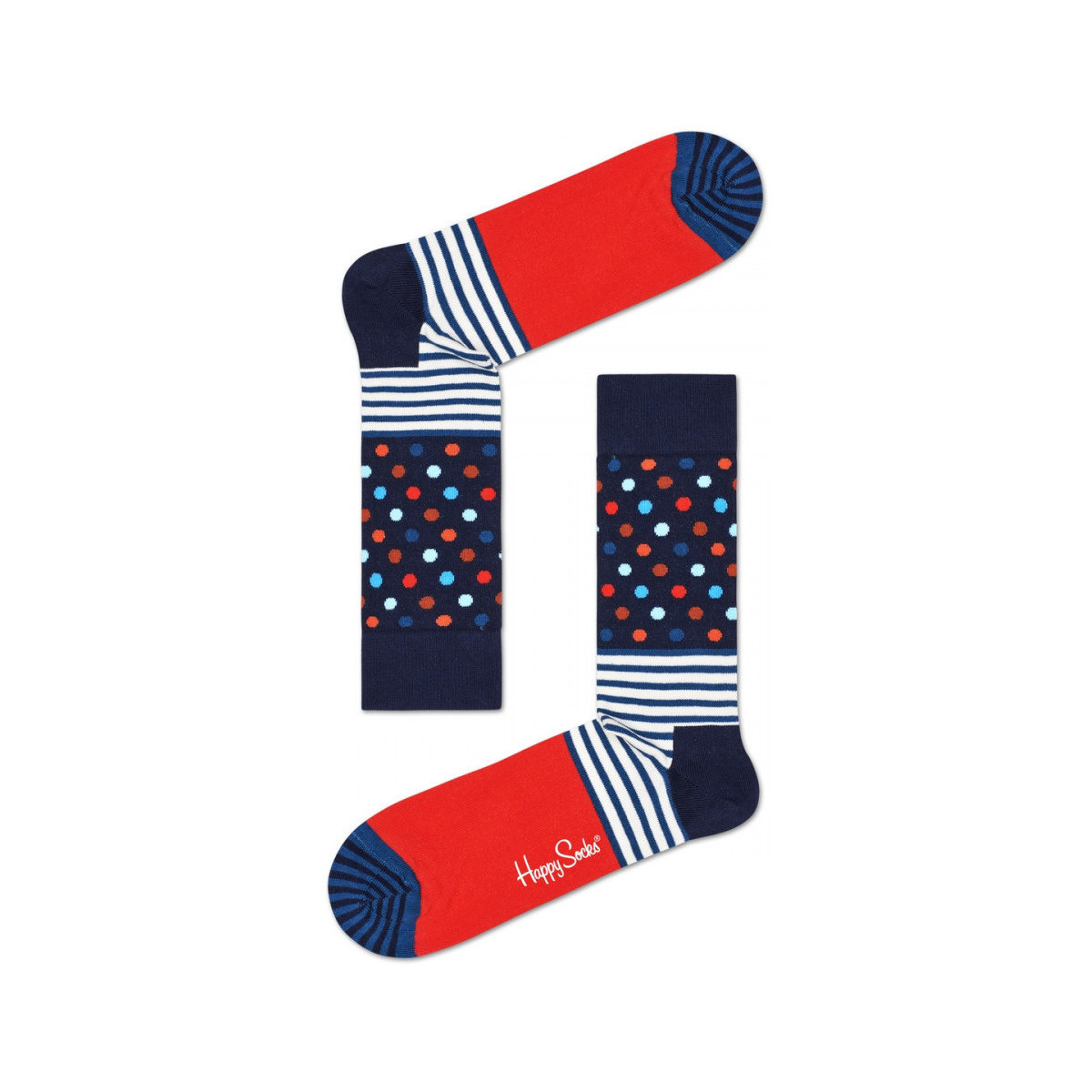 Ondergoed Sokken Happy socks Stripes and dots sock Multicolour