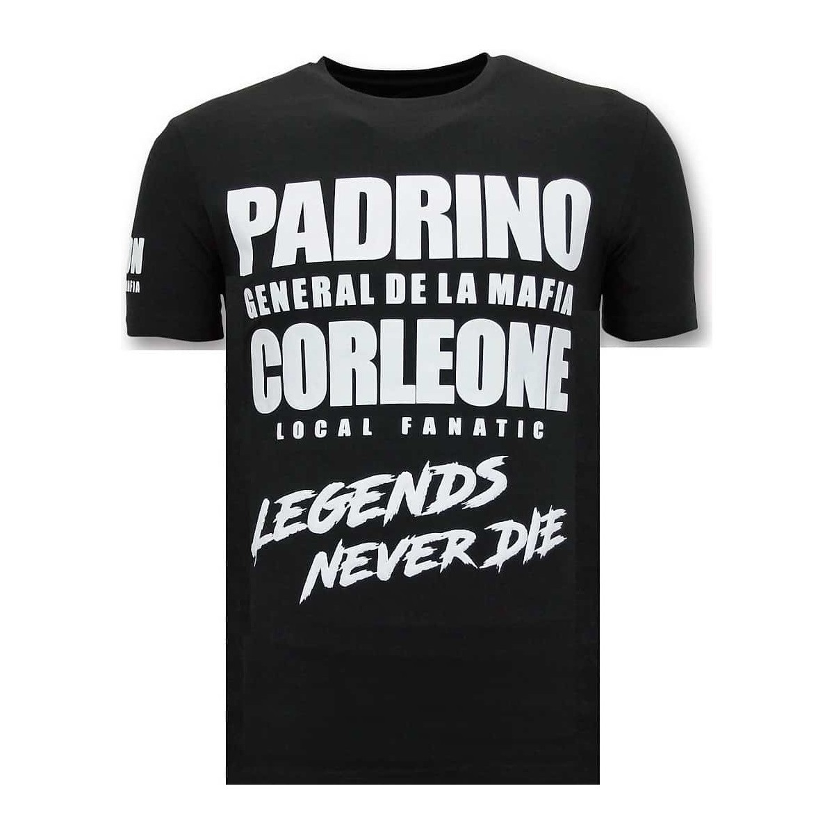 Textiel Heren T-shirts korte mouwen Local Fanatic Padrino Corleone Zwart