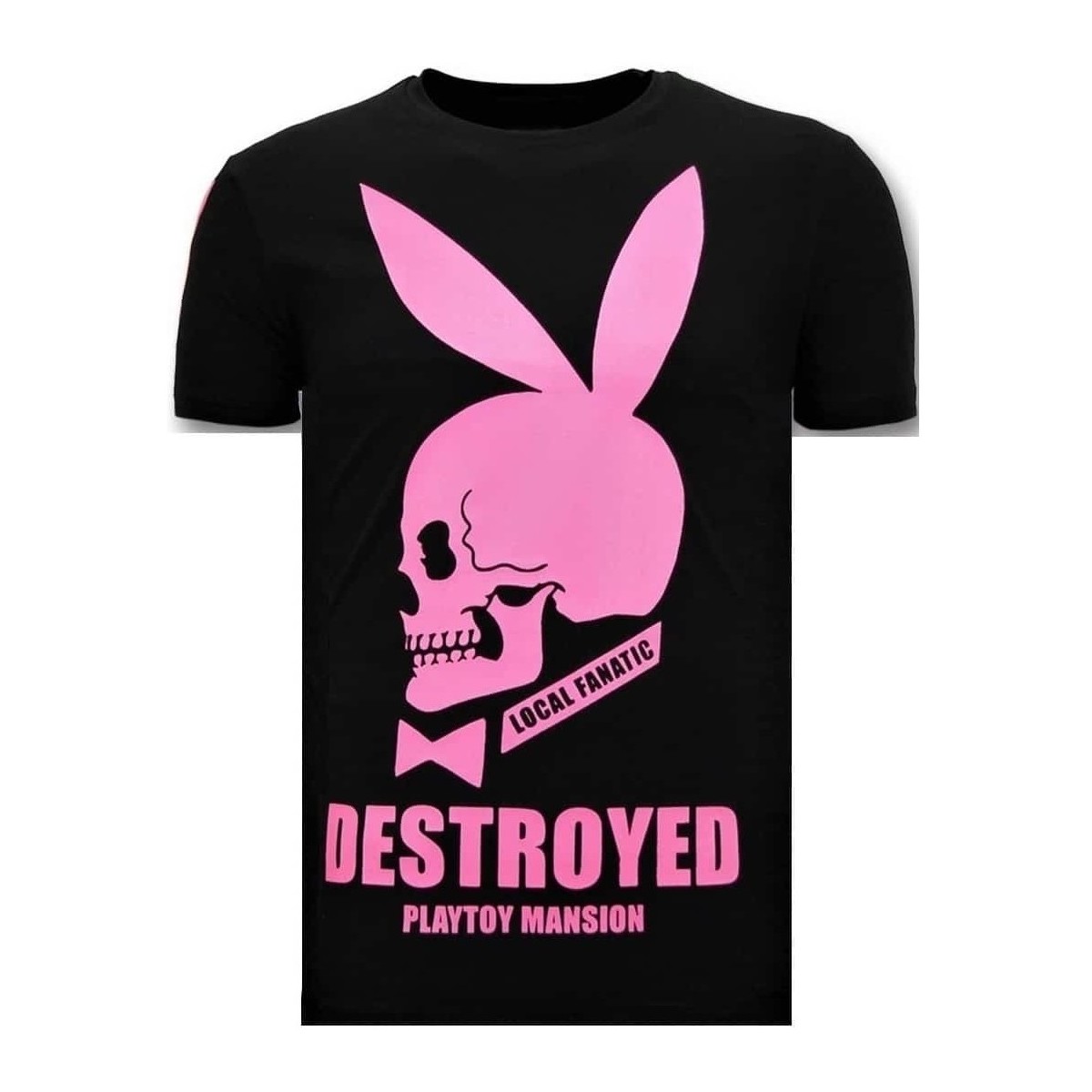 Textiel Heren T-shirts korte mouwen Local Fanatic Destroyed Playtoy Zwart