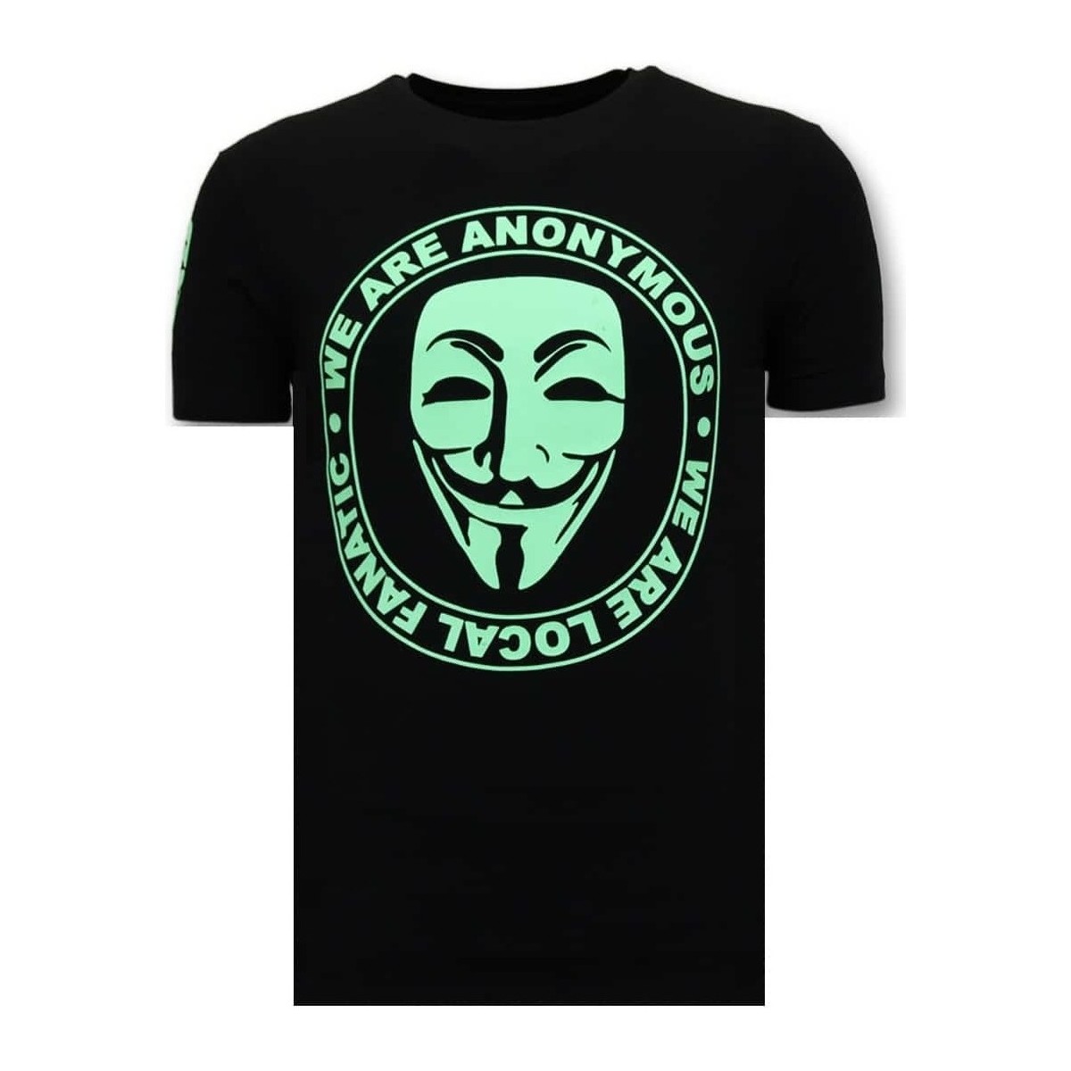 Textiel Heren T-shirts korte mouwen Local Fanatic We Are Anonymous Zwart