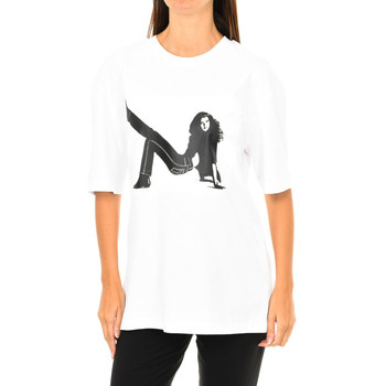 Textiel Dames T-shirts met lange mouwen Calvin Klein Jeans J20J209272-112 Wit