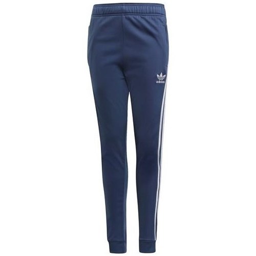 Textiel Meisjes Broeken / Pantalons adidas Originals Sst Pants Marine
