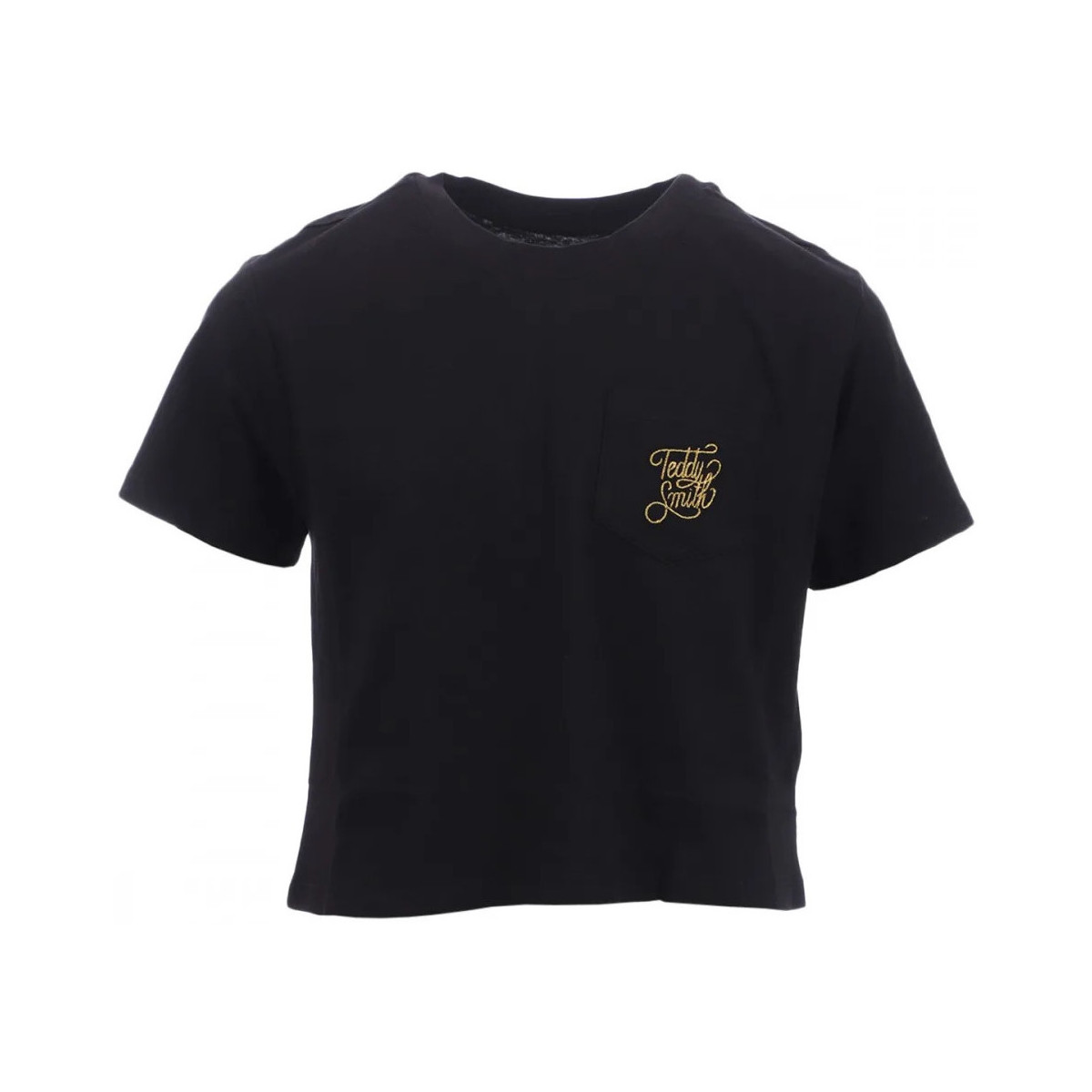 Textiel Meisjes T-shirts & Polo’s Teddy Smith  Zwart