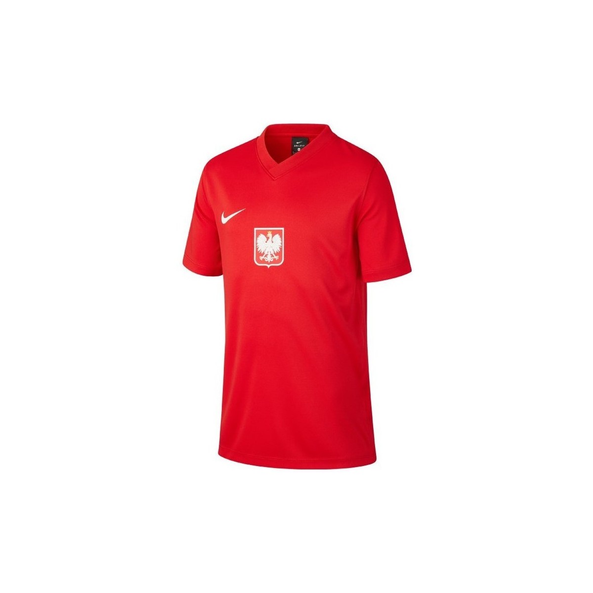 Textiel Jongens T-shirts korte mouwen Nike JR Polska Breathe Football Rood