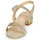 Schoenen Dames Sandalen / Open schoenen Perlato 11817-CAM-FREJE-STONE Beige / Goud