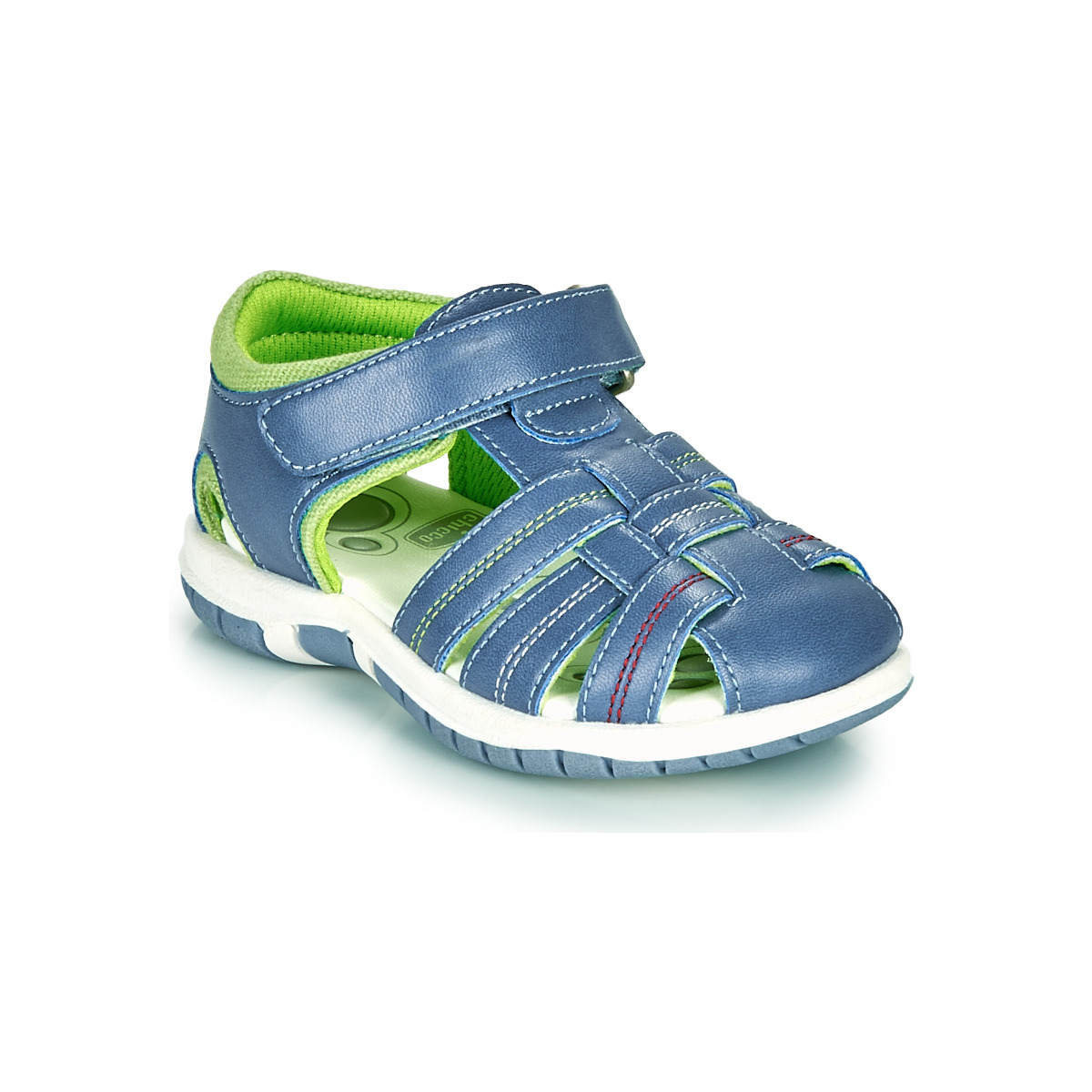 Schoenen Jongens Sandalen / Open schoenen Chicco FAUSTO Blauw / Groen