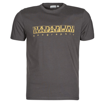 Textiel Heren T-shirts korte mouwen Napapijri SALLAR SS Grijs / Donker