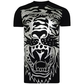 Textiel Heren T-shirts korte mouwen Ed Hardy - Big-tiger t-shirt Zwart