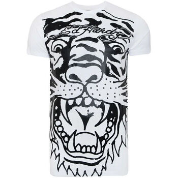 Textiel Heren T-shirts korte mouwen Ed Hardy - Big-tiger t-shirt Wit