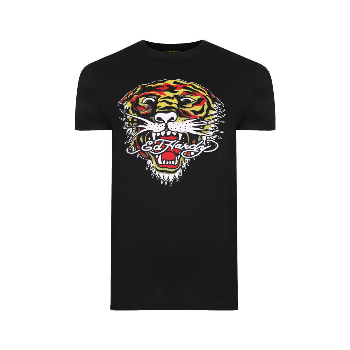 Textiel Heren T-shirts korte mouwen Ed Hardy Mt-tiger t-shirt Zwart