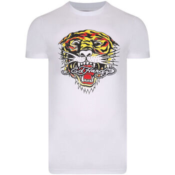 Textiel Heren T-shirts korte mouwen Ed Hardy - Mt-tiger t-shirt Wit