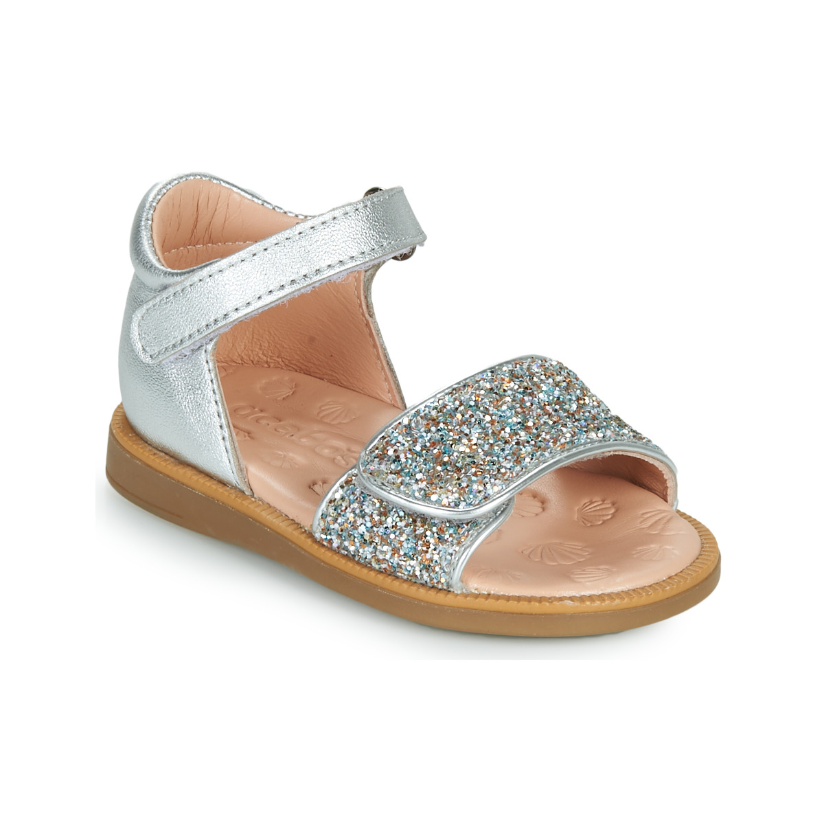 Schoenen Meisjes Sandalen / Open schoenen Acebo's 1232-PLATA Zilver