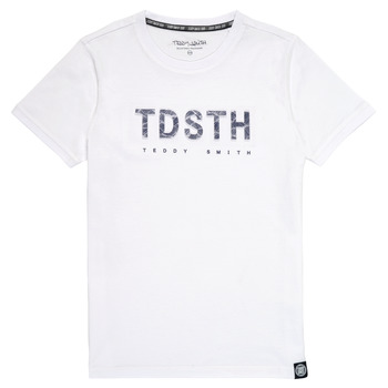 Textiel Jongens T-shirts korte mouwen Teddy Smith T-MAX Wit