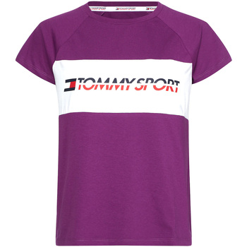 Textiel Dames T-shirts korte mouwen Tommy Hilfiger S10S100331 Paars