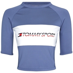 Textiel Dames T-shirts korte mouwen Tommy Hilfiger S10S100397 Blauw